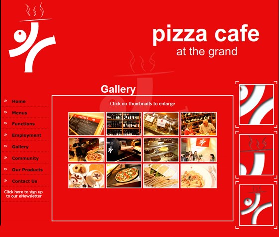 Websites: Pizza Café, Australia